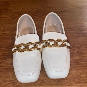 White loafers